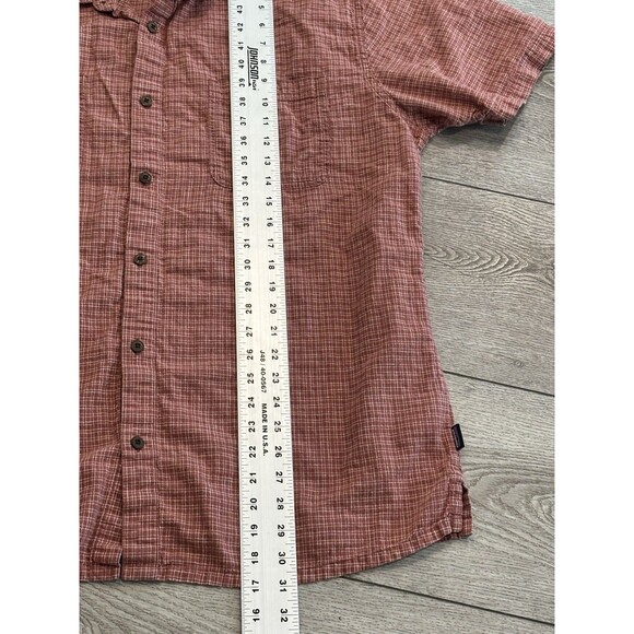 Patagonia Shirt Adult XXL Red Plaid Hemp Organic Cotton Blend Button Down Mens - Picture 4 of 7